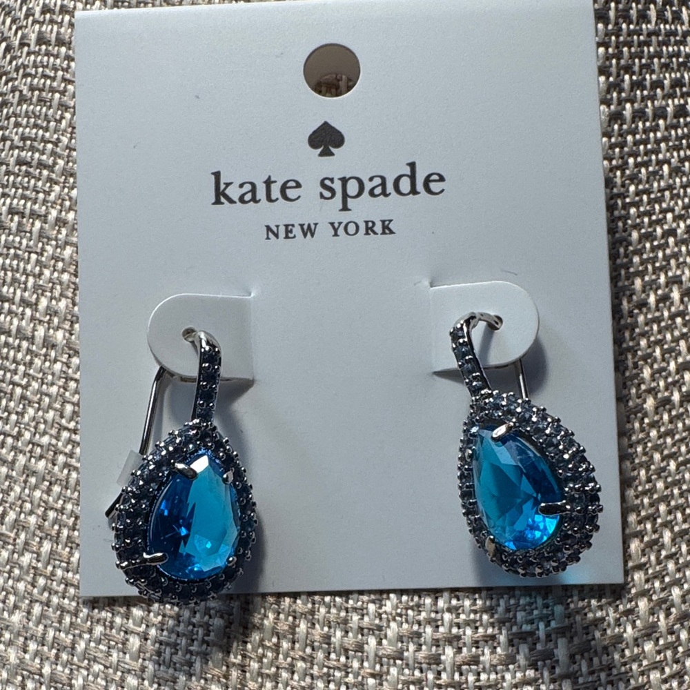 Kate Spade Aqua Teardrop Earrings